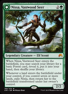 Nissa, Vastwood Seer // Nissa, Sage Animist Magic Origins